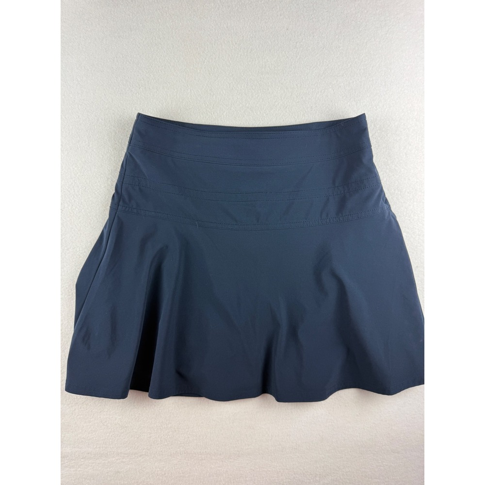Athleta Women Navy Blue Athletic Skort Size 2 Zipper Pocket Activewear Skirt